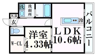 CoLaBo神戸駅前の物件間取画像